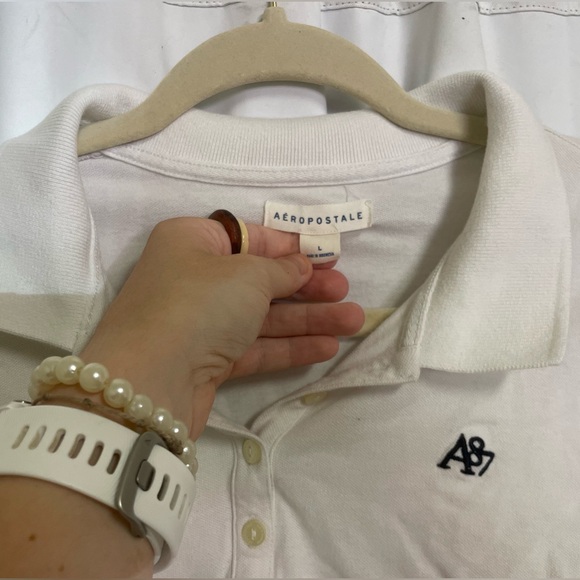 Aéropostale A87 piqué polo with collar and buttons - Picture 4 of 4